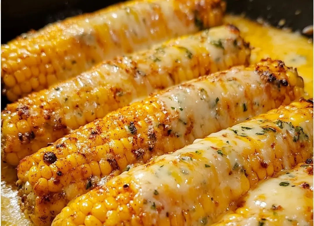 Cheesy Garlic Butter Corn on the Cob