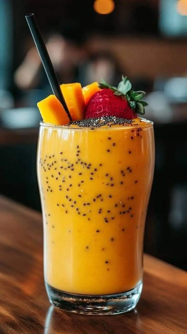 Tropical Strawberry Mango Smoothie 🍓🥭🥥