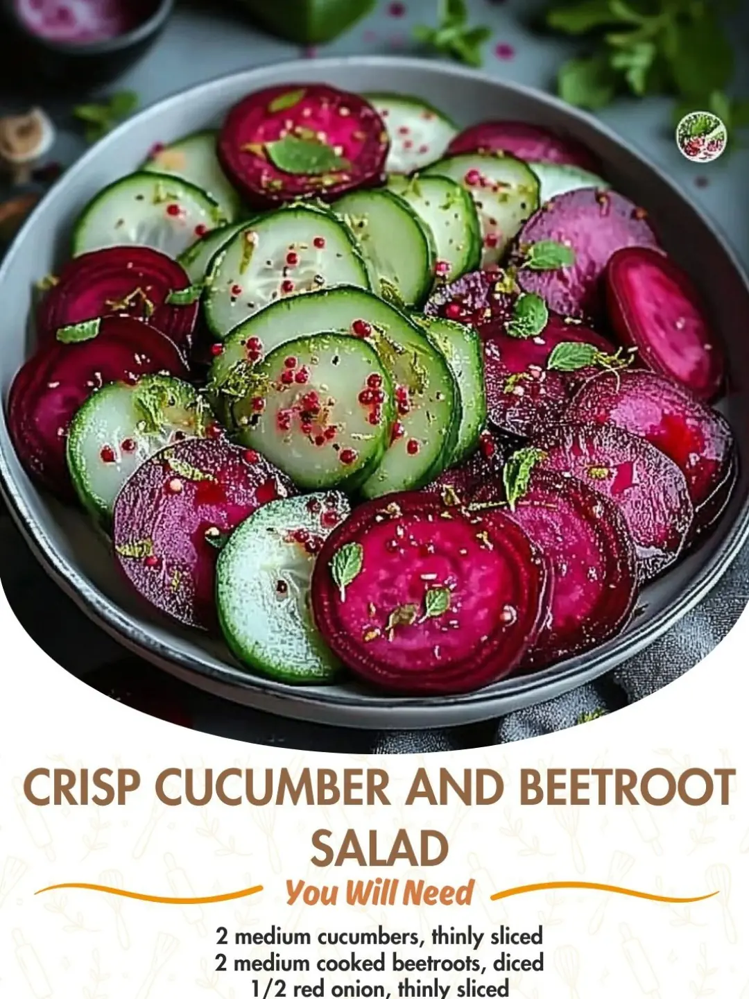 Crisp Cucumber and Beetroot Salad 🥒✨