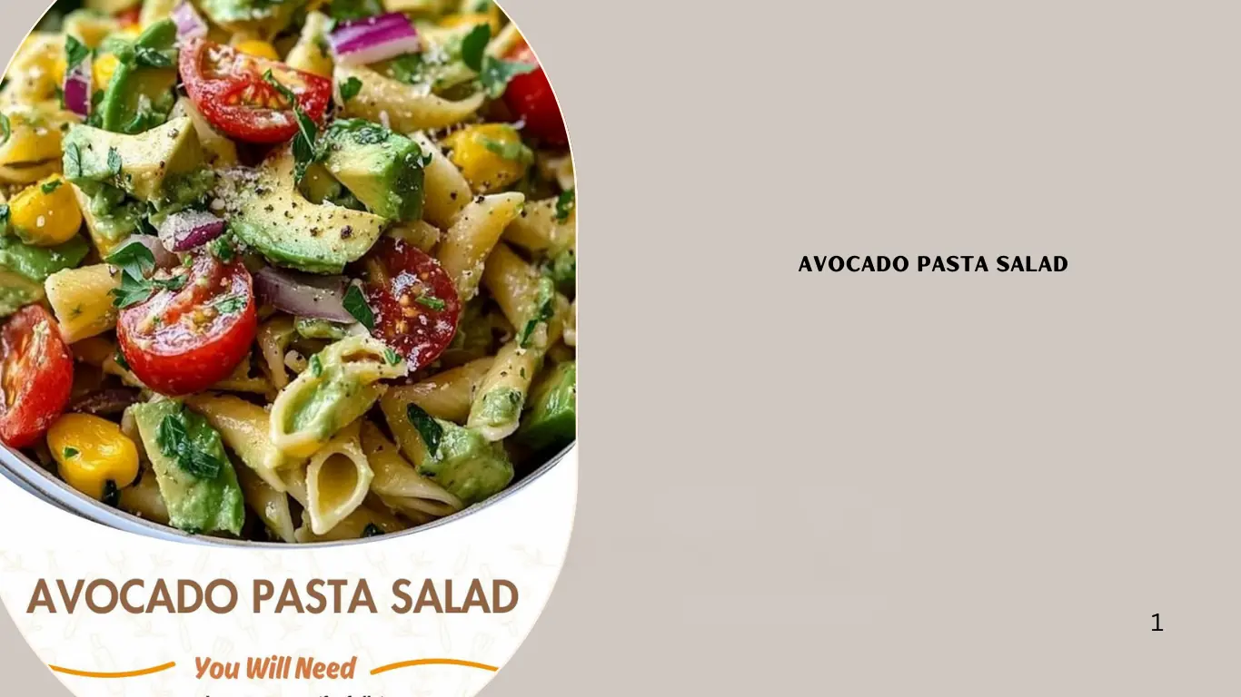 Avocado Pasta Salad 🥑🍝✨