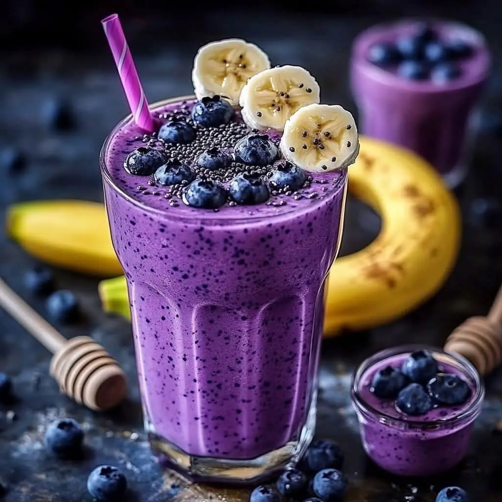 Banana-Blueberry Smoothie  – A Delicious & Nutritious Blend