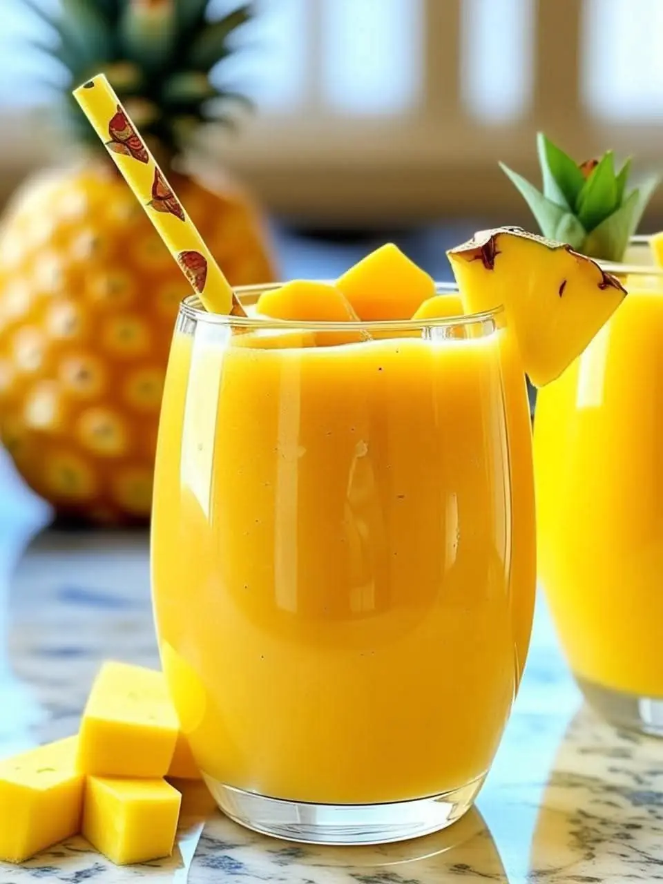 🍍🥭 Pineapple Mango Smoothie 🥤✨