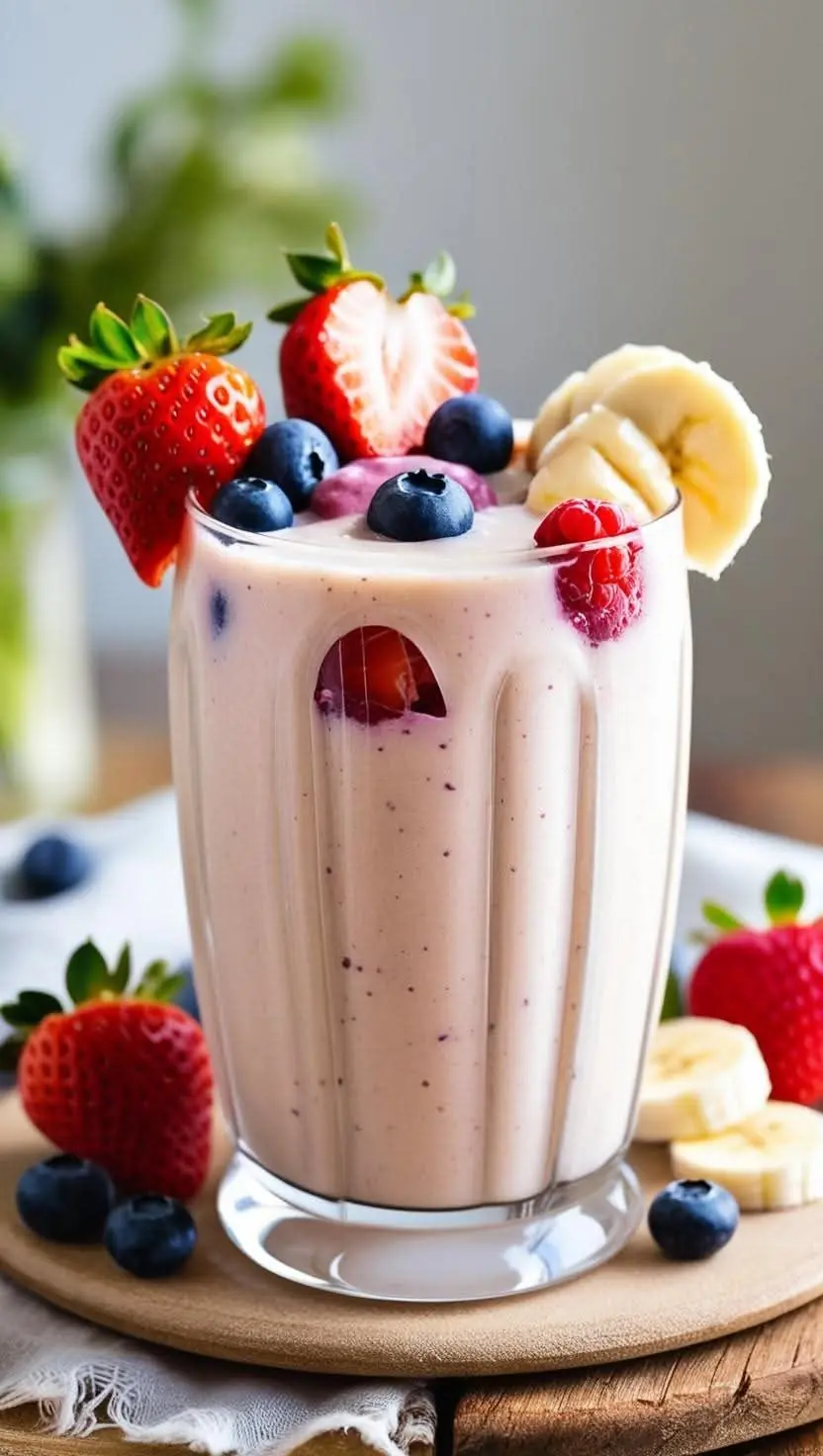 Berries & Banana Smoothie – A Berrylicious Treat! 🫐✨