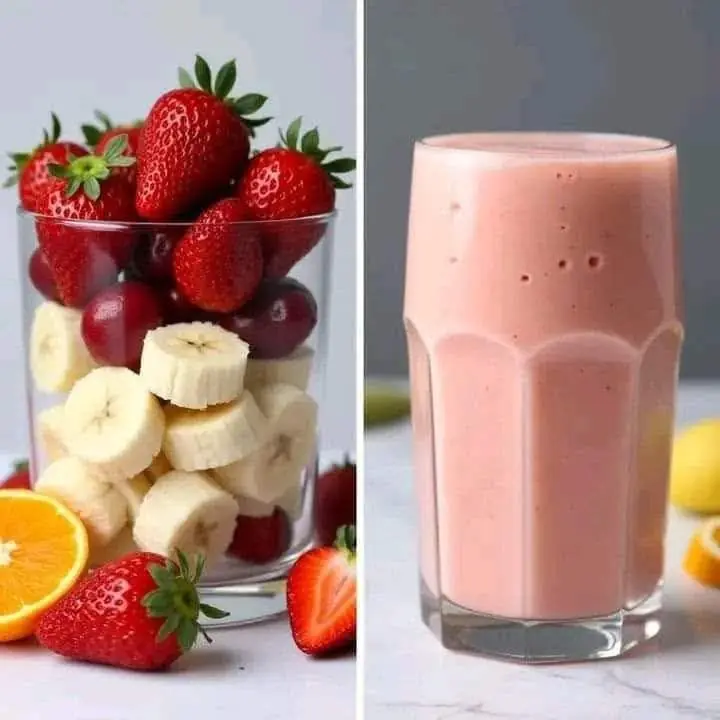 Strawberry Banana Smoothie – A Classic & Refreshing Delight! 🍹✨