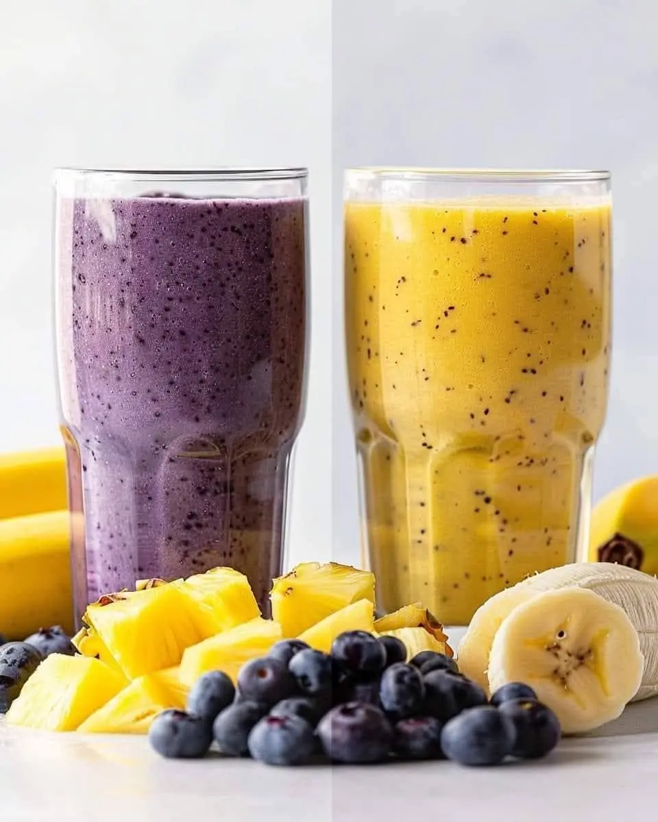 Blueberry Pineapple Smoothie – A Tropical Antioxidant Boost! 🍃✨