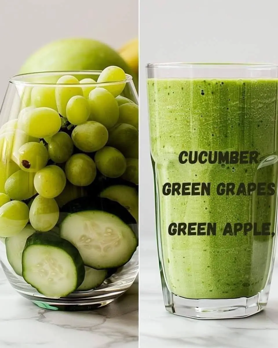 🥒🍇 Cucumber and Grape Smoothie