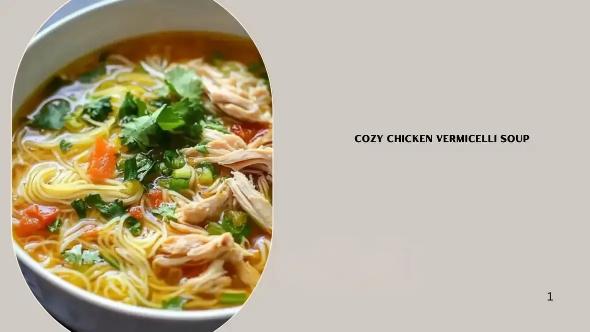 Cozy Chicken Vermicelli Soup Delight 🍜🥣