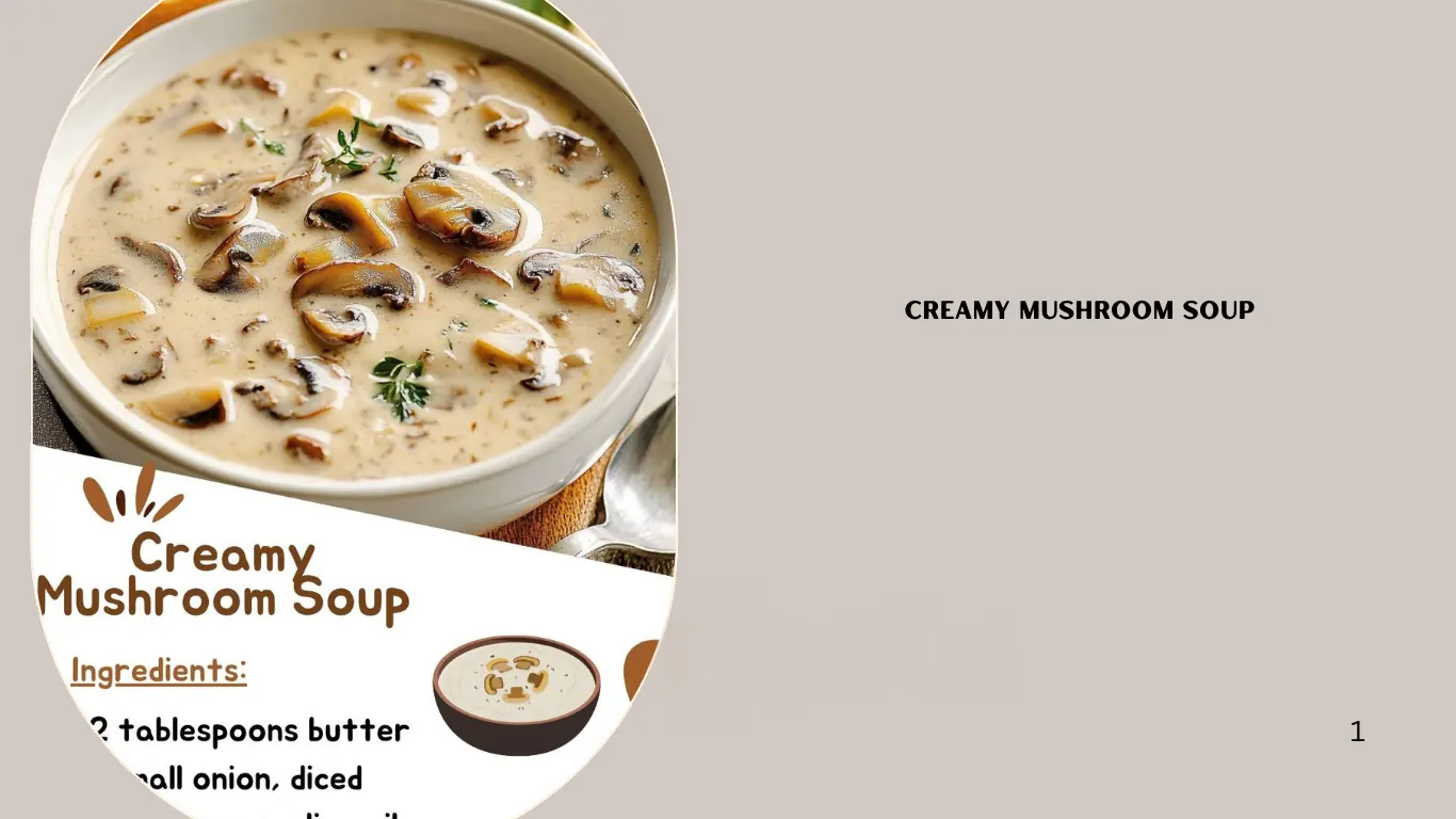 Creamy Mushroom Soup 🍄🥣✨