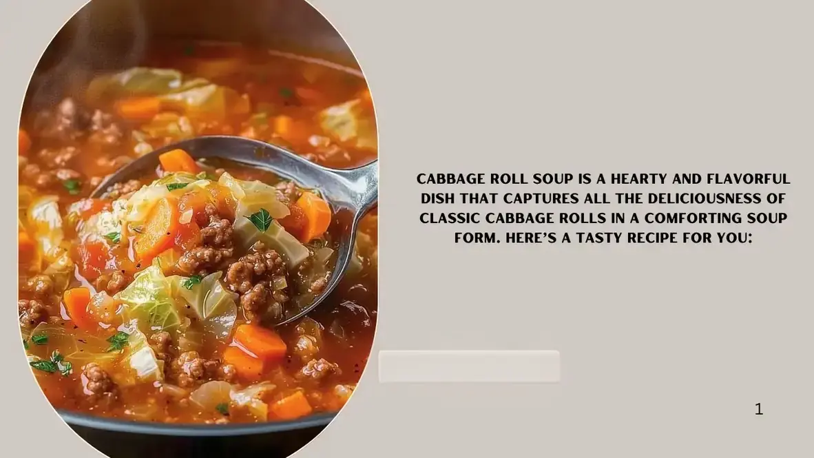 Cabbage Roll Soup 🥬🍲✨