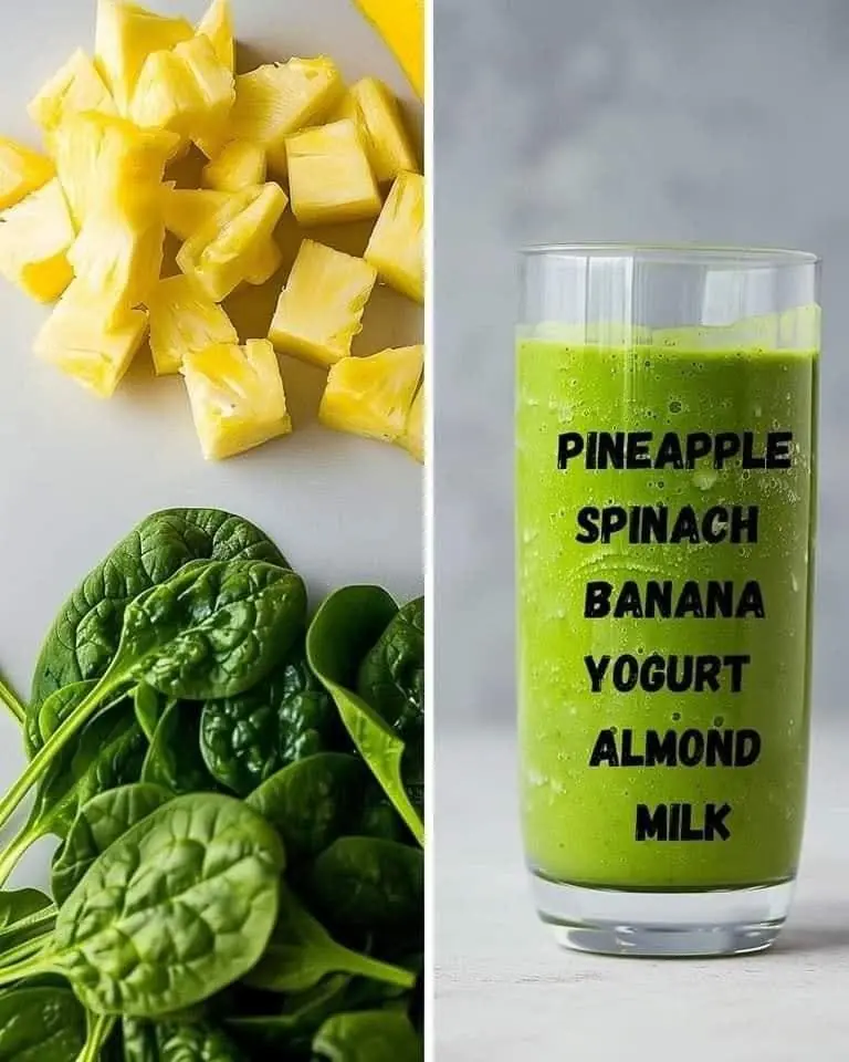 PINEAPPLE SPINACH SMOOTHIE 🥬🍍