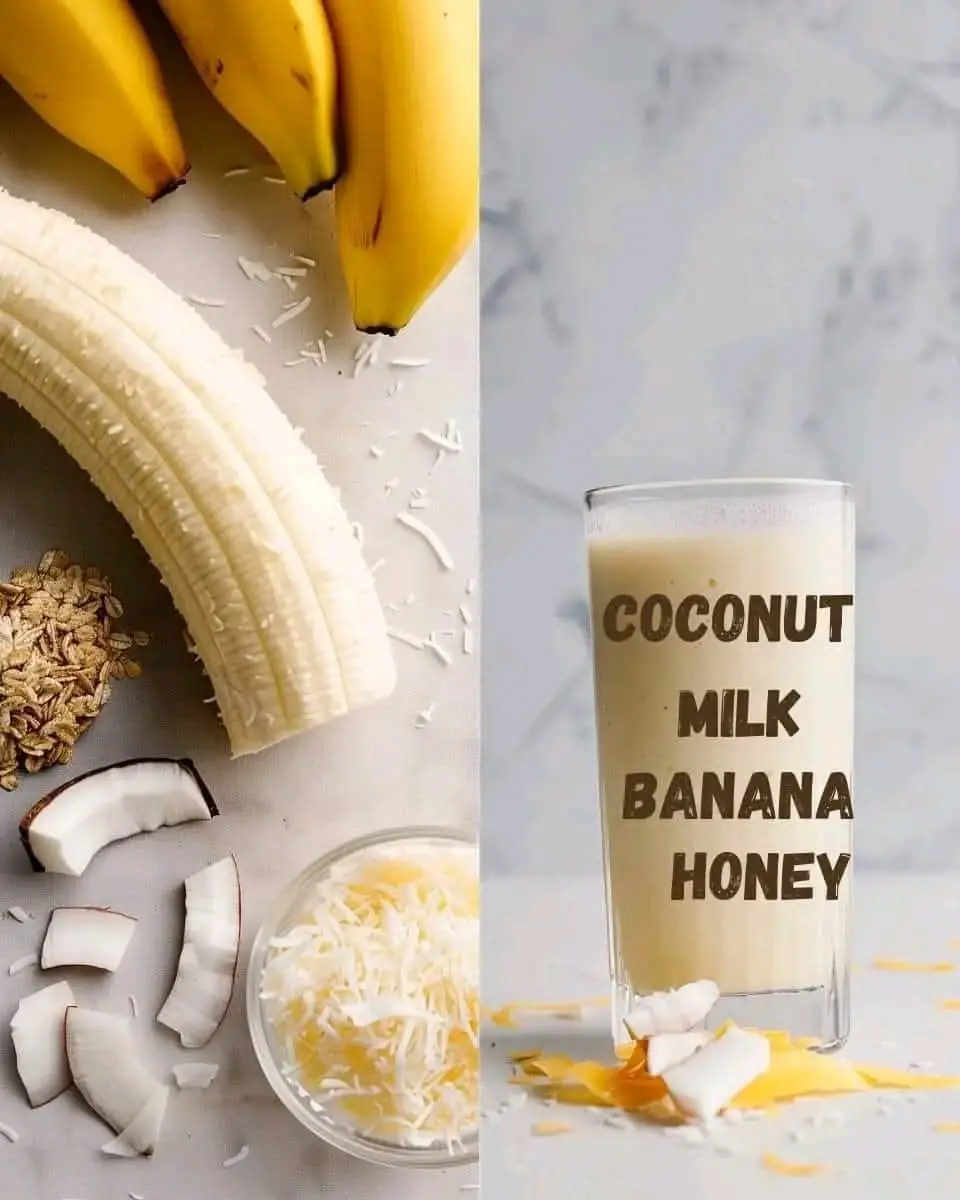 Coconut Banana Smoothie Recipe 🍌🥥