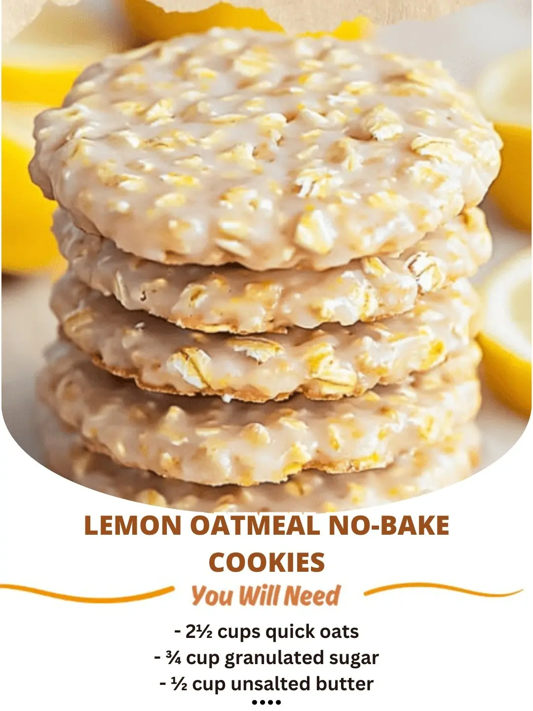 Lemon Oatmeal No-Bake Cookies: A Bright & Zesty Treat! 🍋🍪