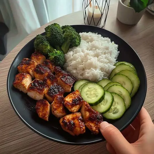 Next-Level Teriyaki Chicken Power Bowl 🥦🍚🥒