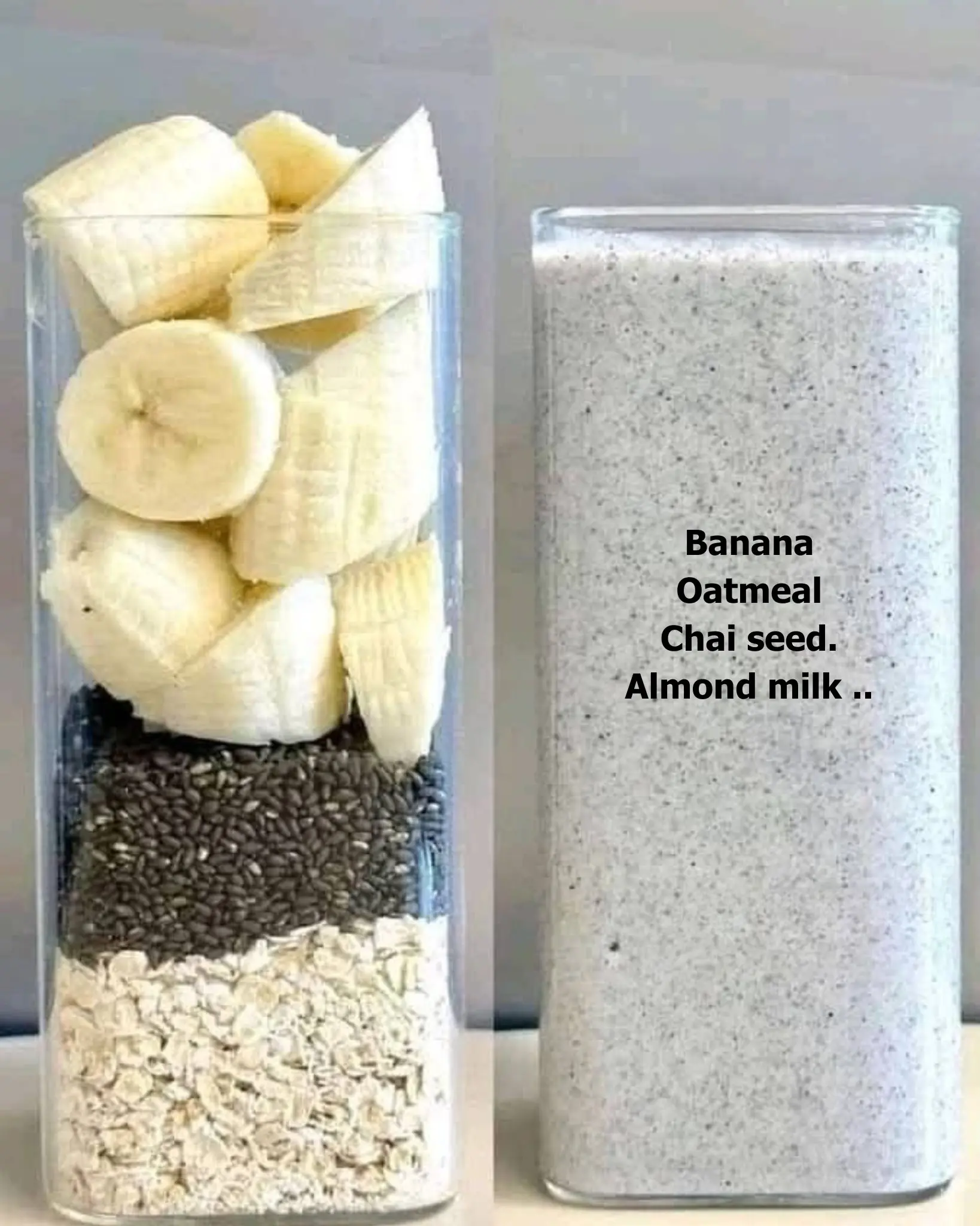 Creamy Banana Oatmeal Smoothie 🍌🥛🌰