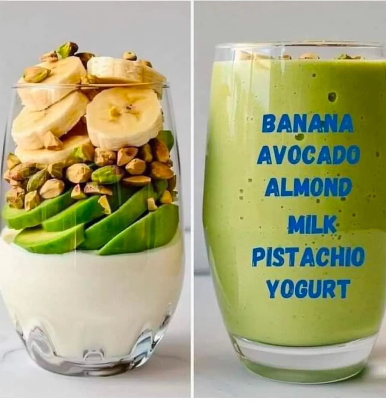 Banana Avocado Pistachio Smoothie