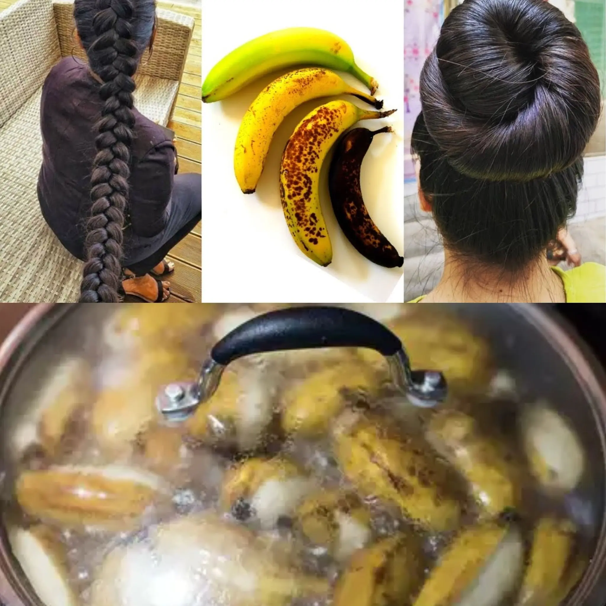 The Secret Banana Peel Remedy to Naturally Darken Gray Hair