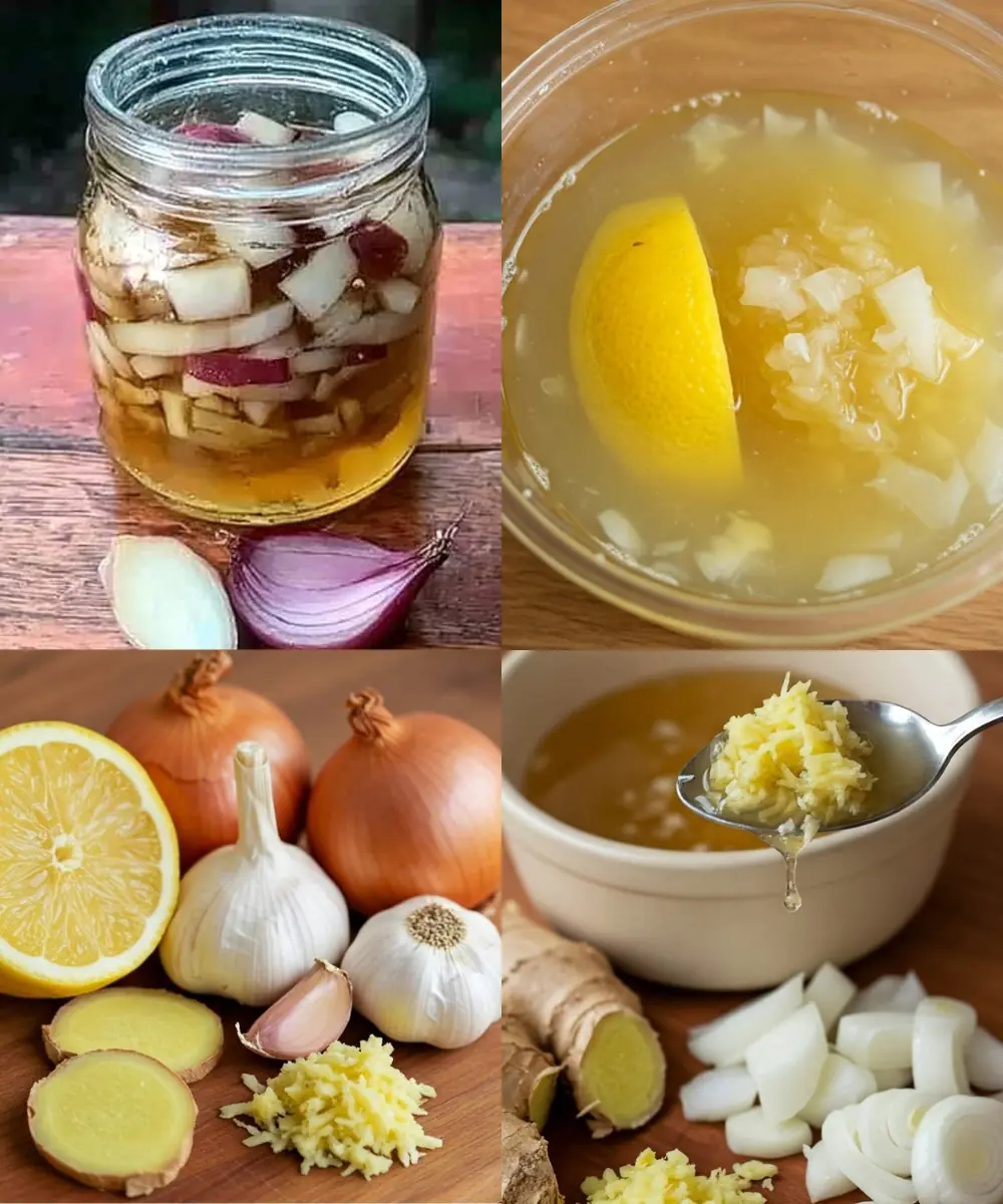 Mix Together Grated Ginger, Onion, Garlic, Lemon Juice, and Honey – Here’s How to Make It!