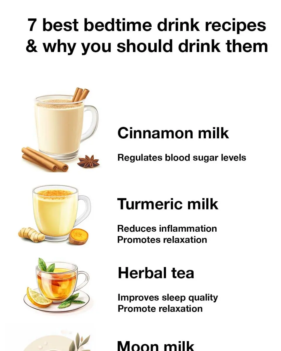 7 best bedtime drink recipes & why you should drink them