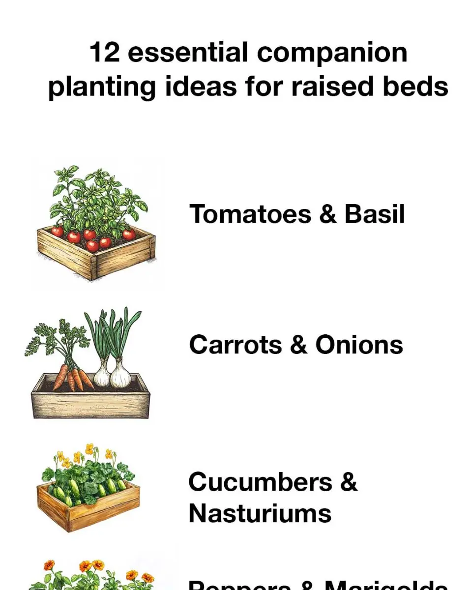 12 essential companion planting ideas for raised beds