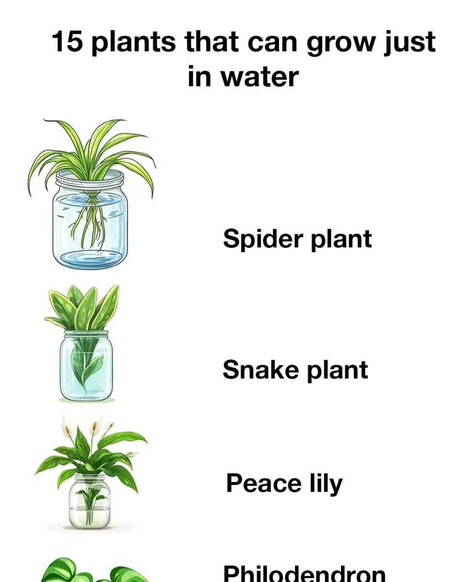 15 plants that can grow just in water