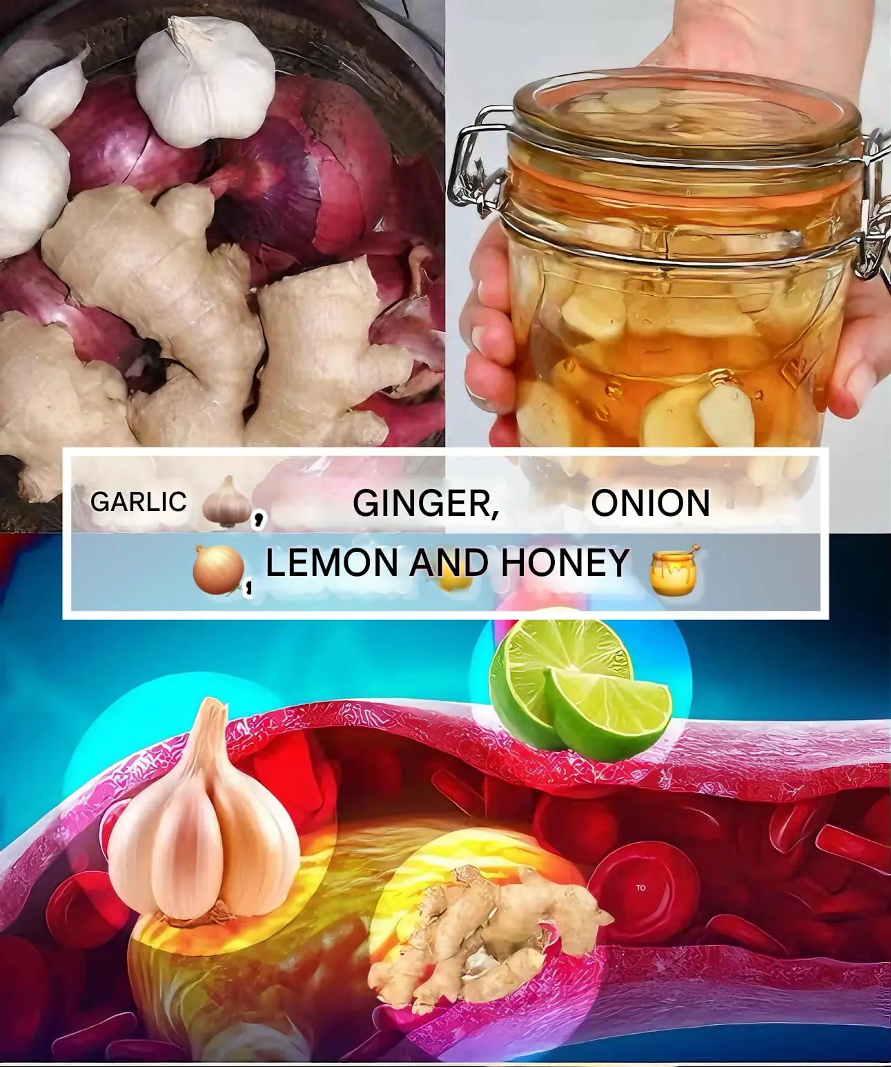 Recipes with Honey, Lemon, Garlic, Onion, and Ginger: Natural Solutions for Health