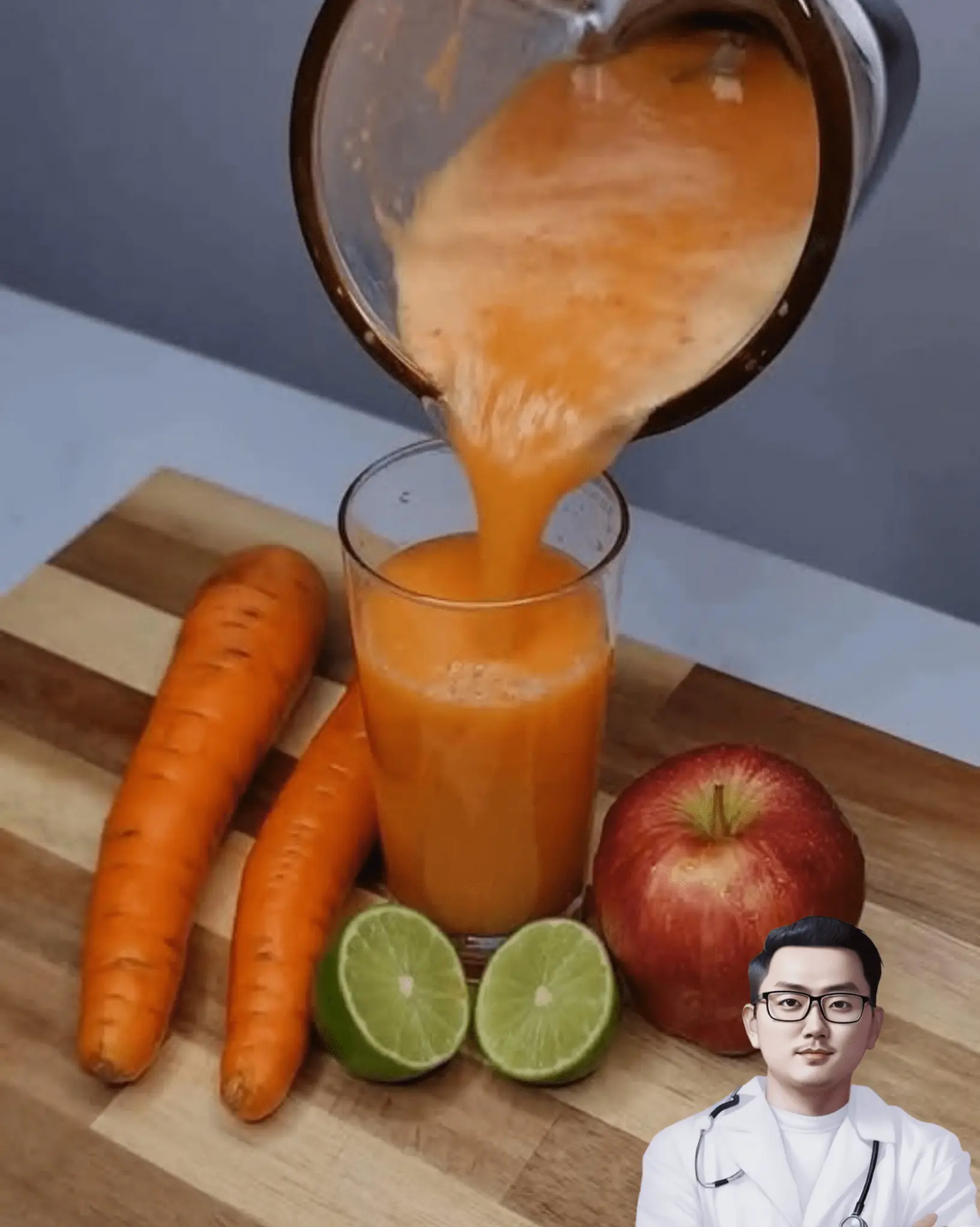 Refreshing Carrot, Lemon/Lime, and Apple Juice Recipe