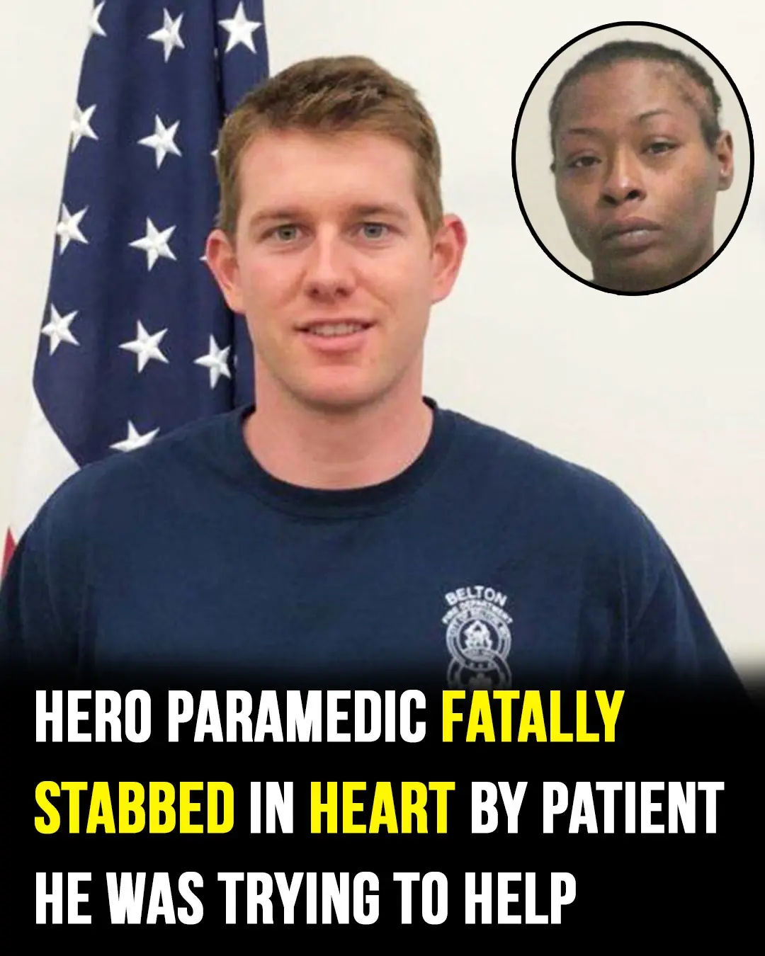 Paramedic fatally stabbed by patient he was trying to help during ambulance ride, police say