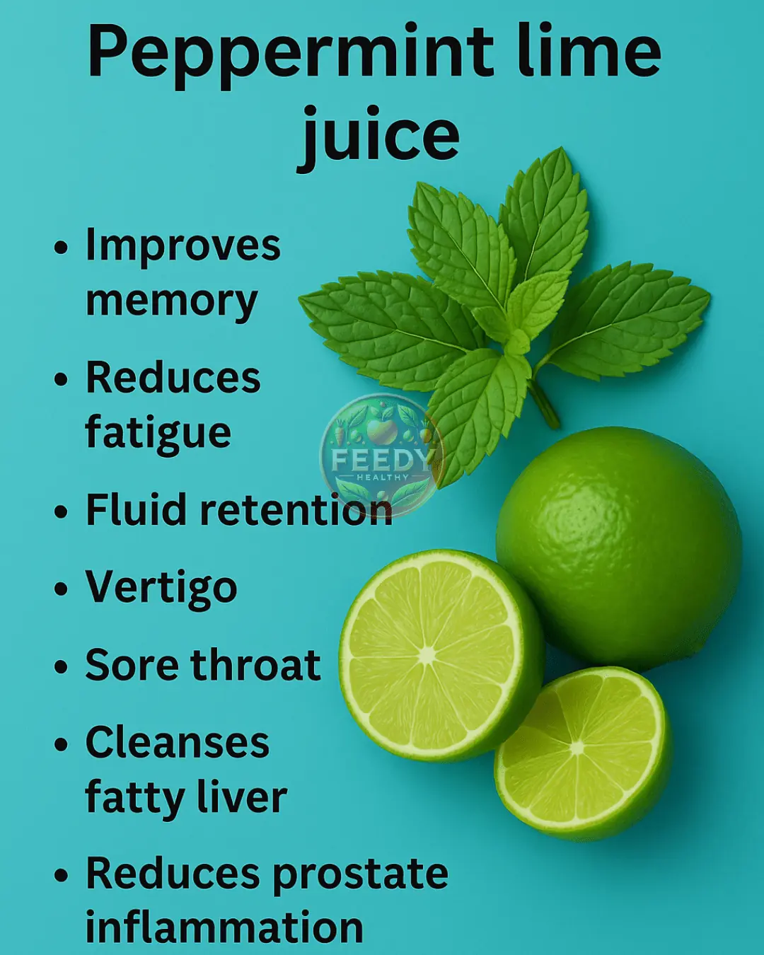 đ Peppermint and Lime Juice â A Refreshing Natural Remedy