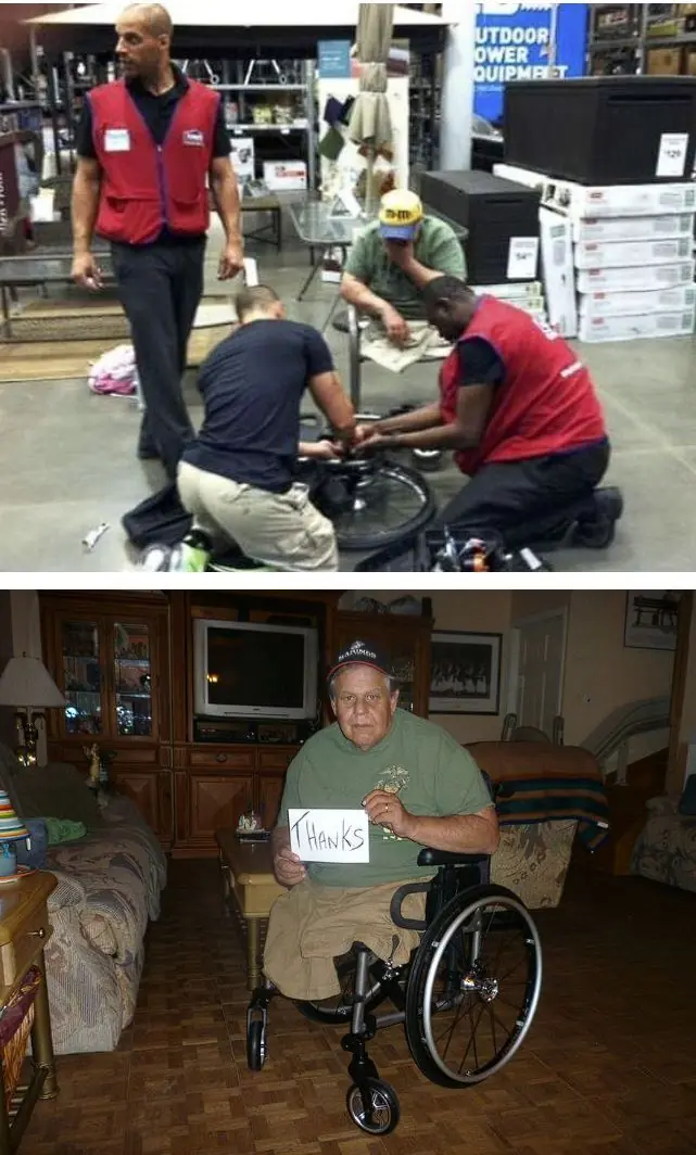 MY WHEELCHAIR BROKE AT LOWEâSâAND THE WORKERS DID SOMETHING IâLL NEVER FORGET
