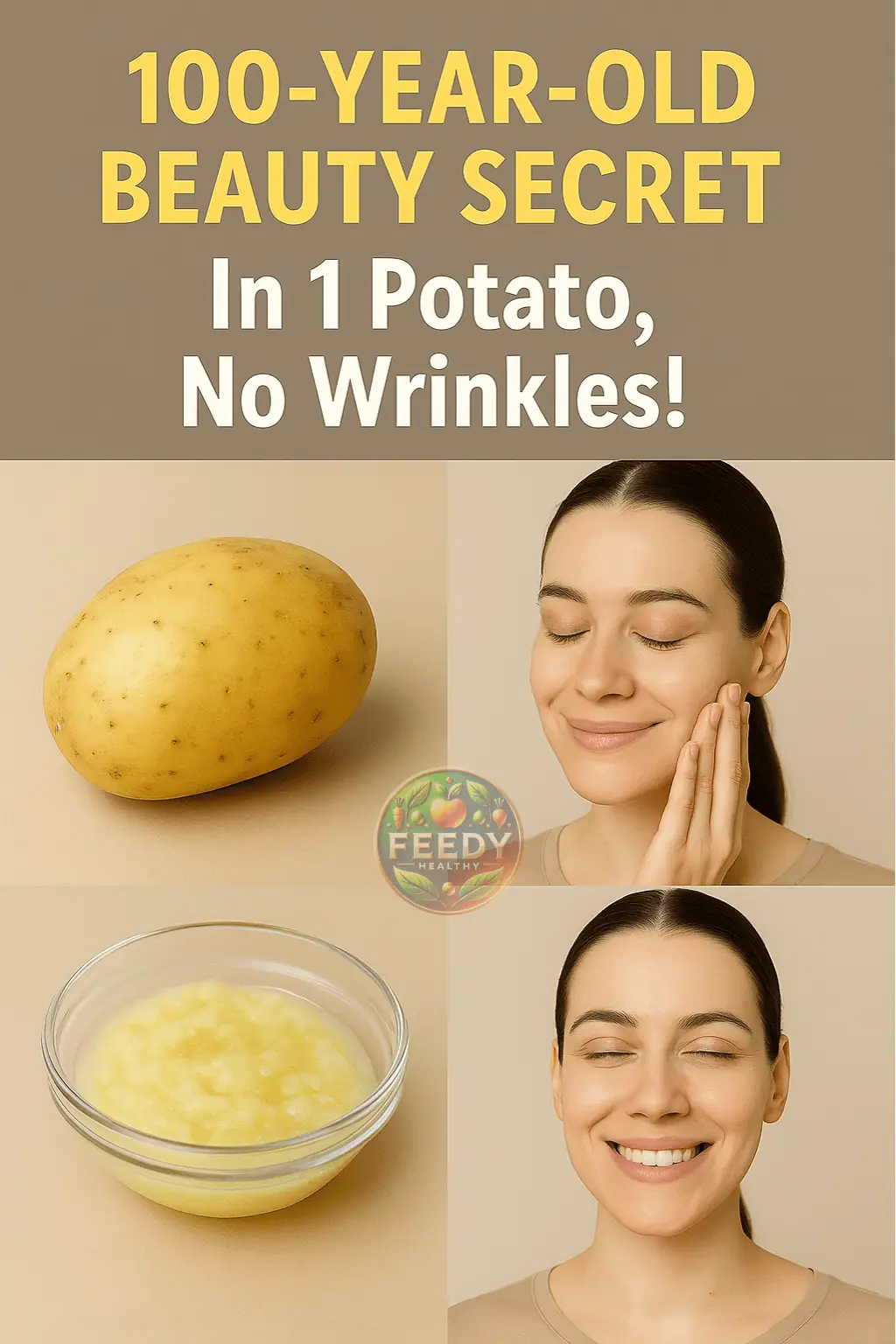 100-Year-Old Beauty Recipe: 1 Potato for Firm, Wrinkle-Free Skin!