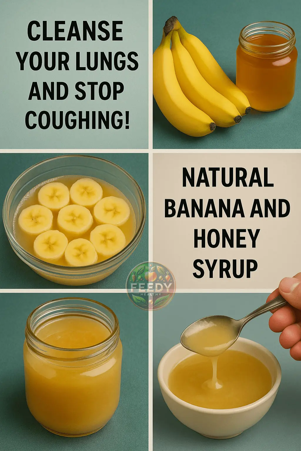 Soothe Your Cough and Cleanse Your Lungs with Banana and Honey Syrup