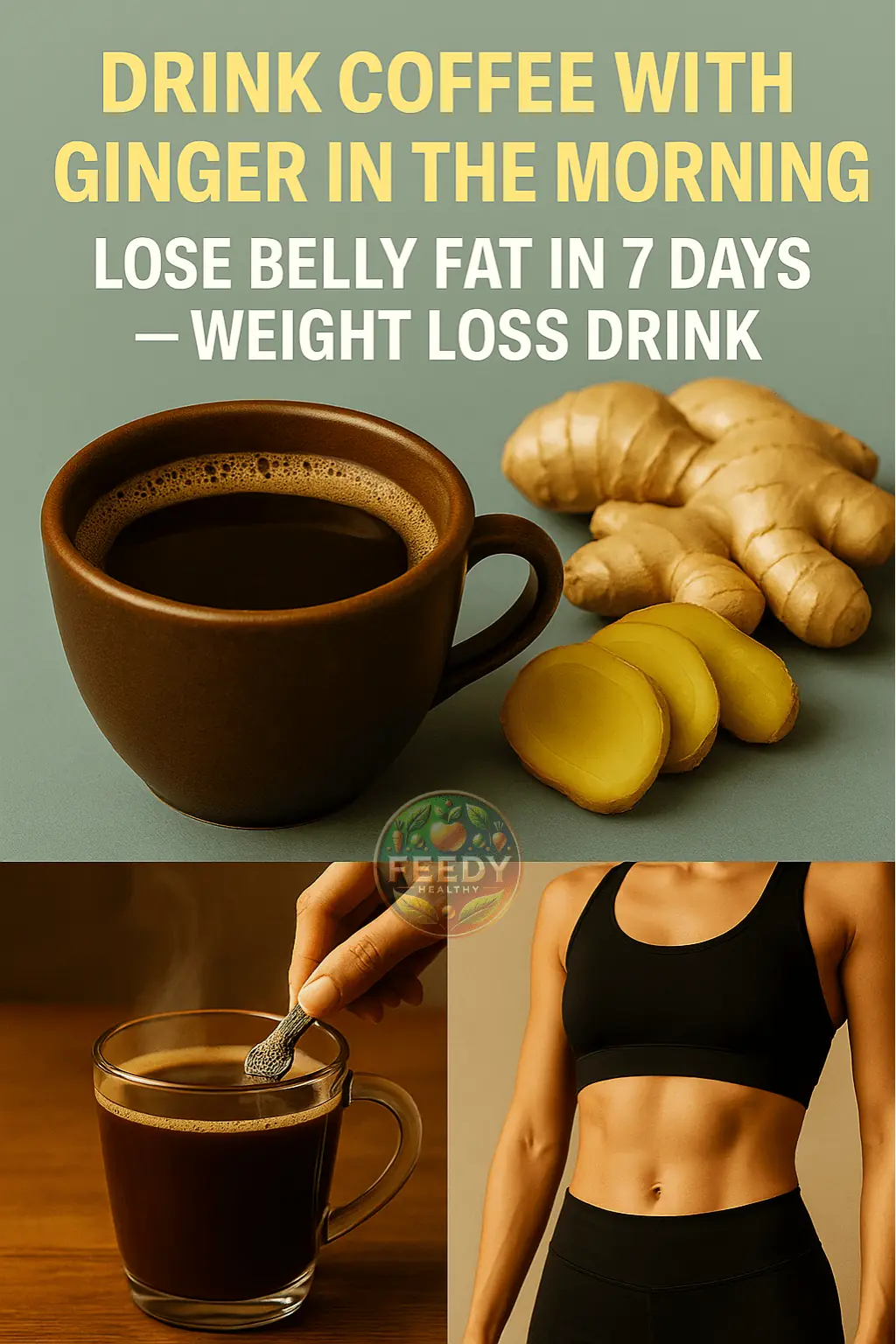 Shrink Your Belly in a Week with This Coffee and Ginger Morning Ritual