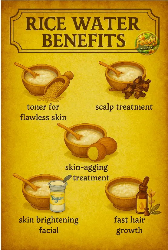 Beauty Hacks With Rice Water For Gorgeous Skin & Hair