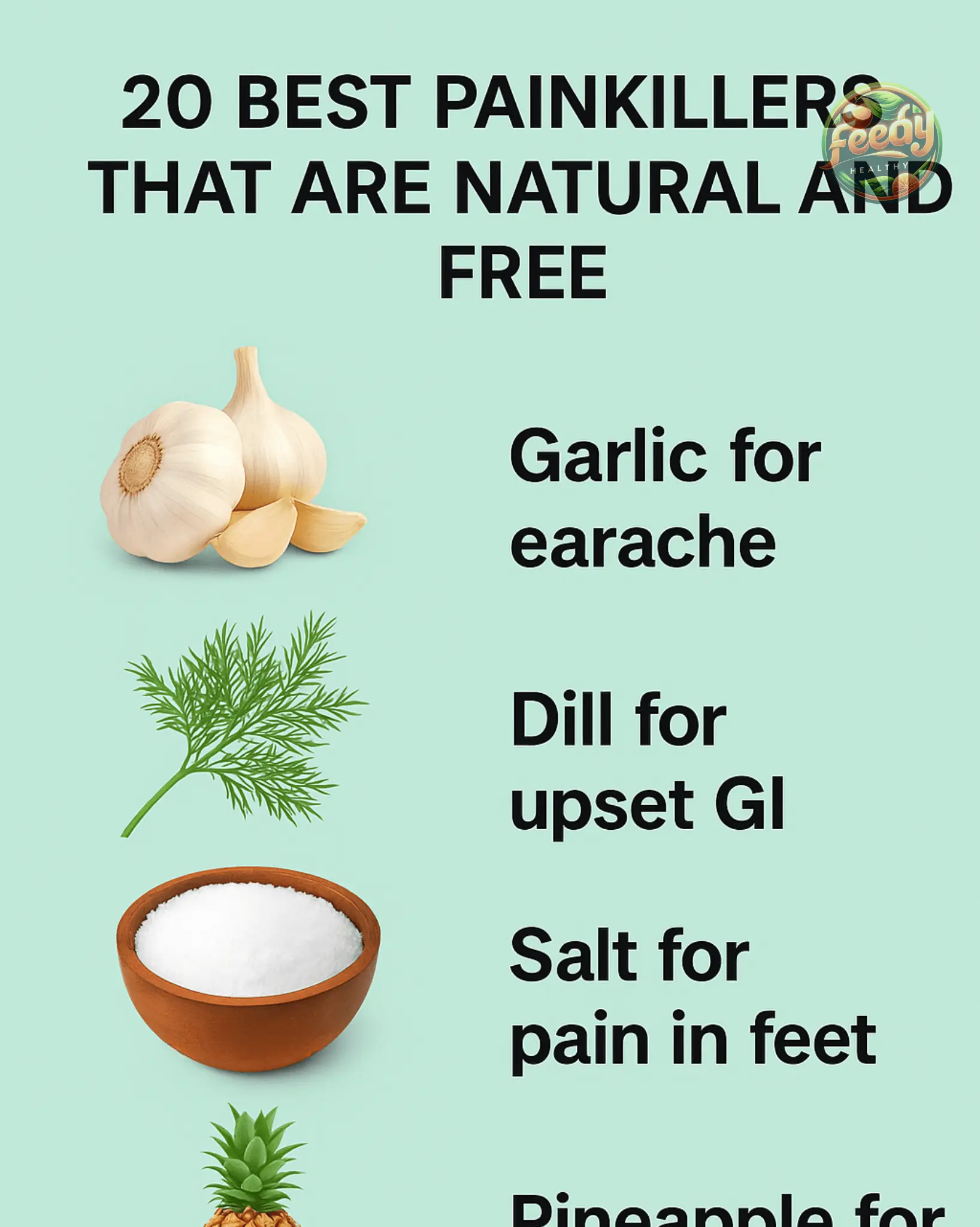 20 best painkillers that are natural and free