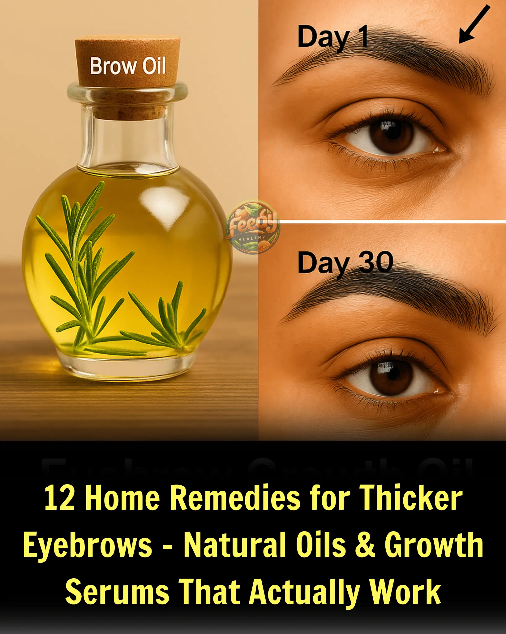 12 Thick Eyebrow Growth Home Remedies – Eyebrow Growth Oil & Serum