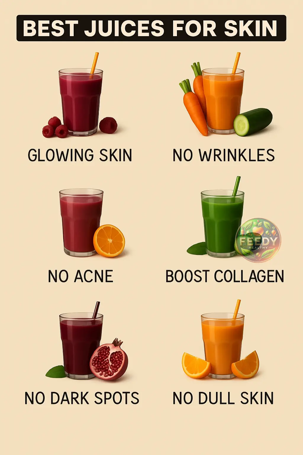 6 Best Juices For Young, Clear & Glowing Skin