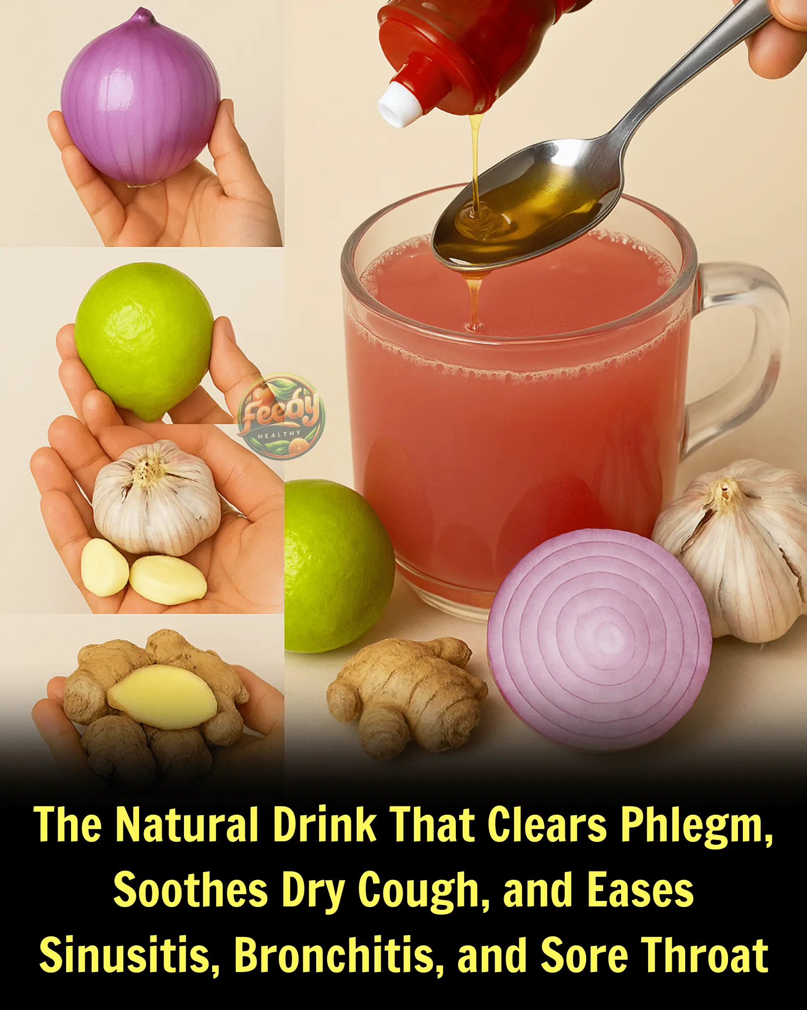 The Natural Drink That Clears Phlegm, Soothes Dry Cough, and Eases Sinusitis, Bronchitis, and Sore Throat