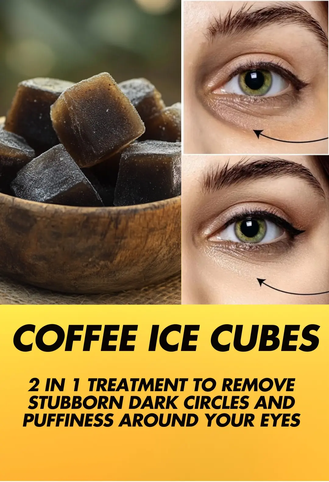 DIY Coffee Cubes To Remove Dark Circles & Puffy Eyes