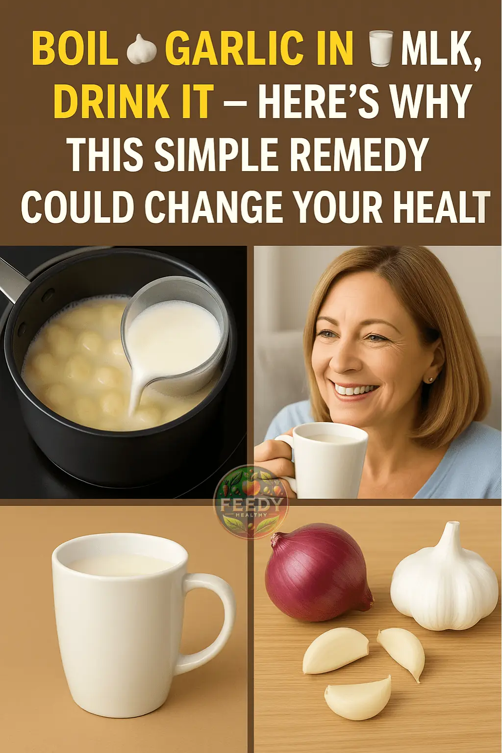Boil Garlic in Milk & Drink Once – Here’s Why You Need to Start Doing This!