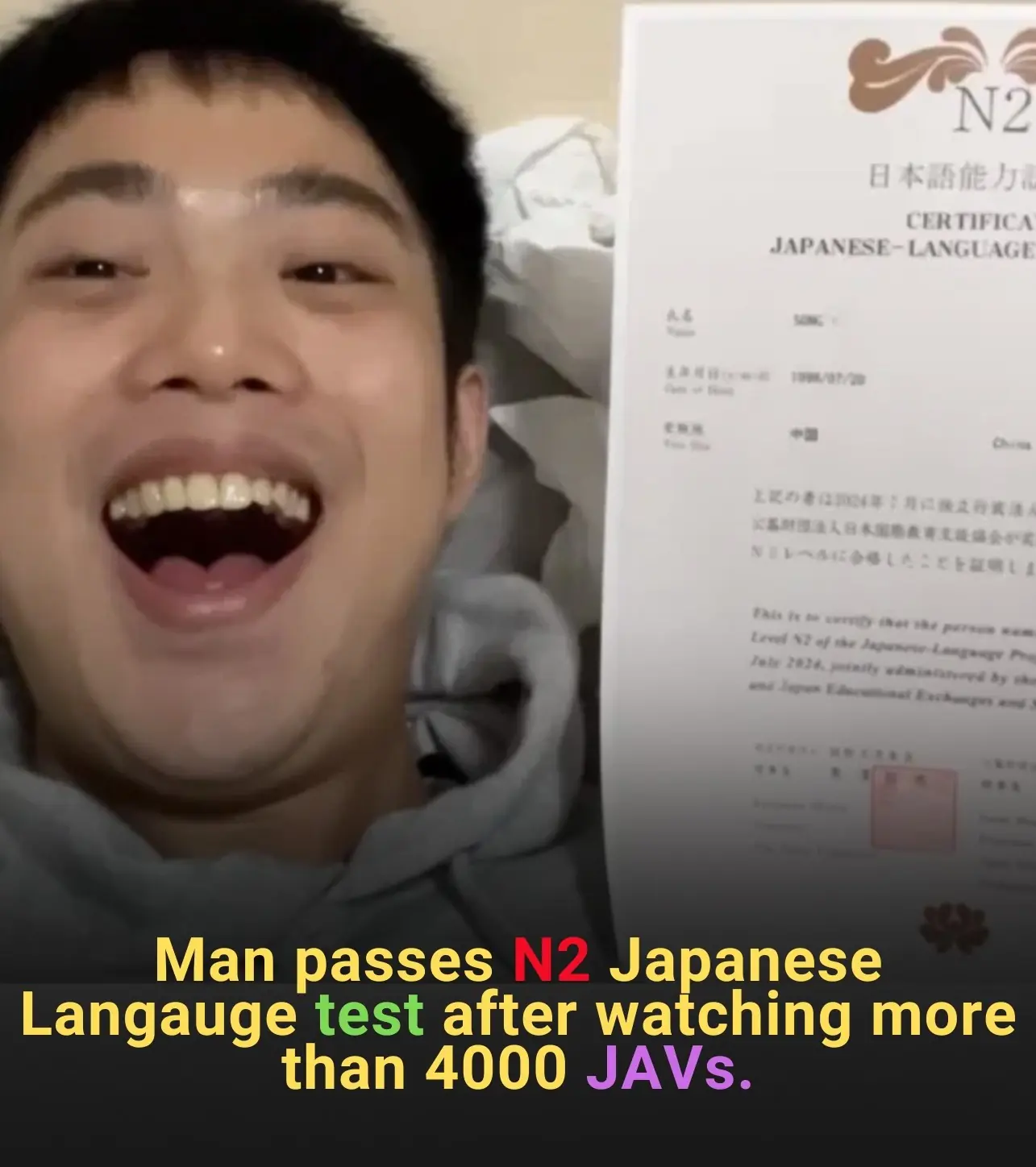 Man in China Become Fluent in Japanese After Watching Over 4000 JAVS