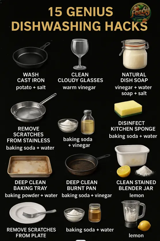 15 Genius Dishwashing Hacks for a Sparkling Kitchen