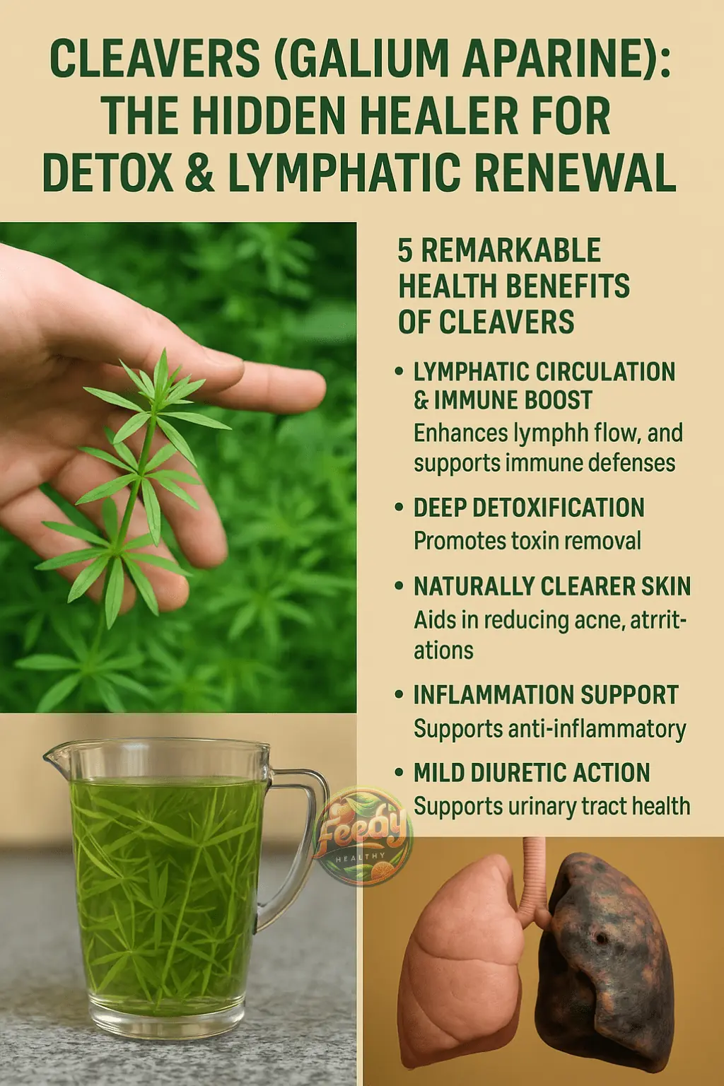Cleavers (Galium aparine): The Overlooked Herb That Can Transform Your Detox and Lymphatic Health