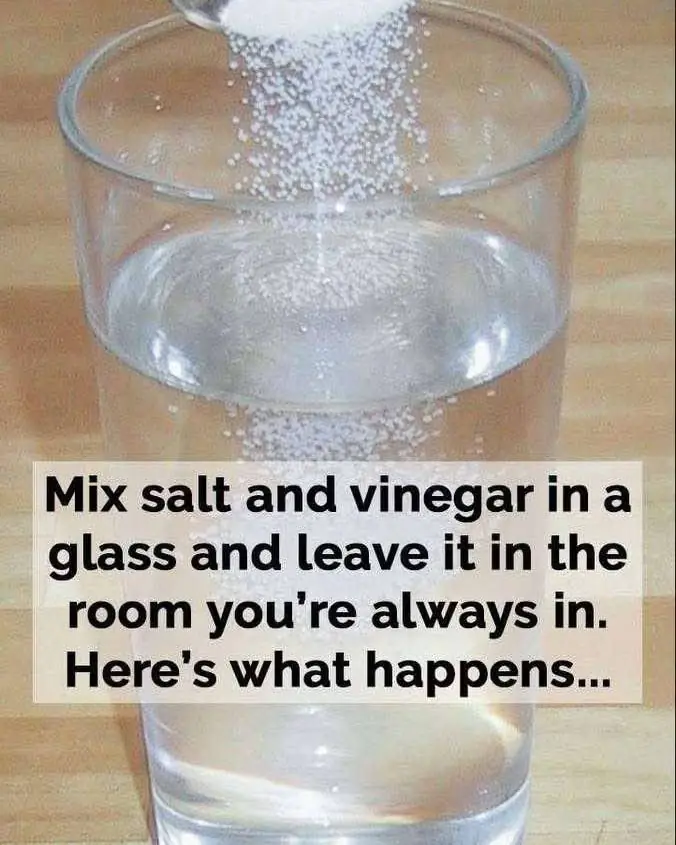 Discover: A Glass of Water, Vinegar, and Salt Can Cleanse Your Home