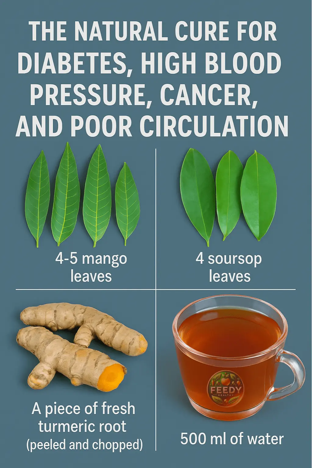 The Natural Cure for Cancer, Diabetes, High Blood Pressure, and Poor Circulation: Drink This Powerful Remedy on an Empty Stomach for 7 Days