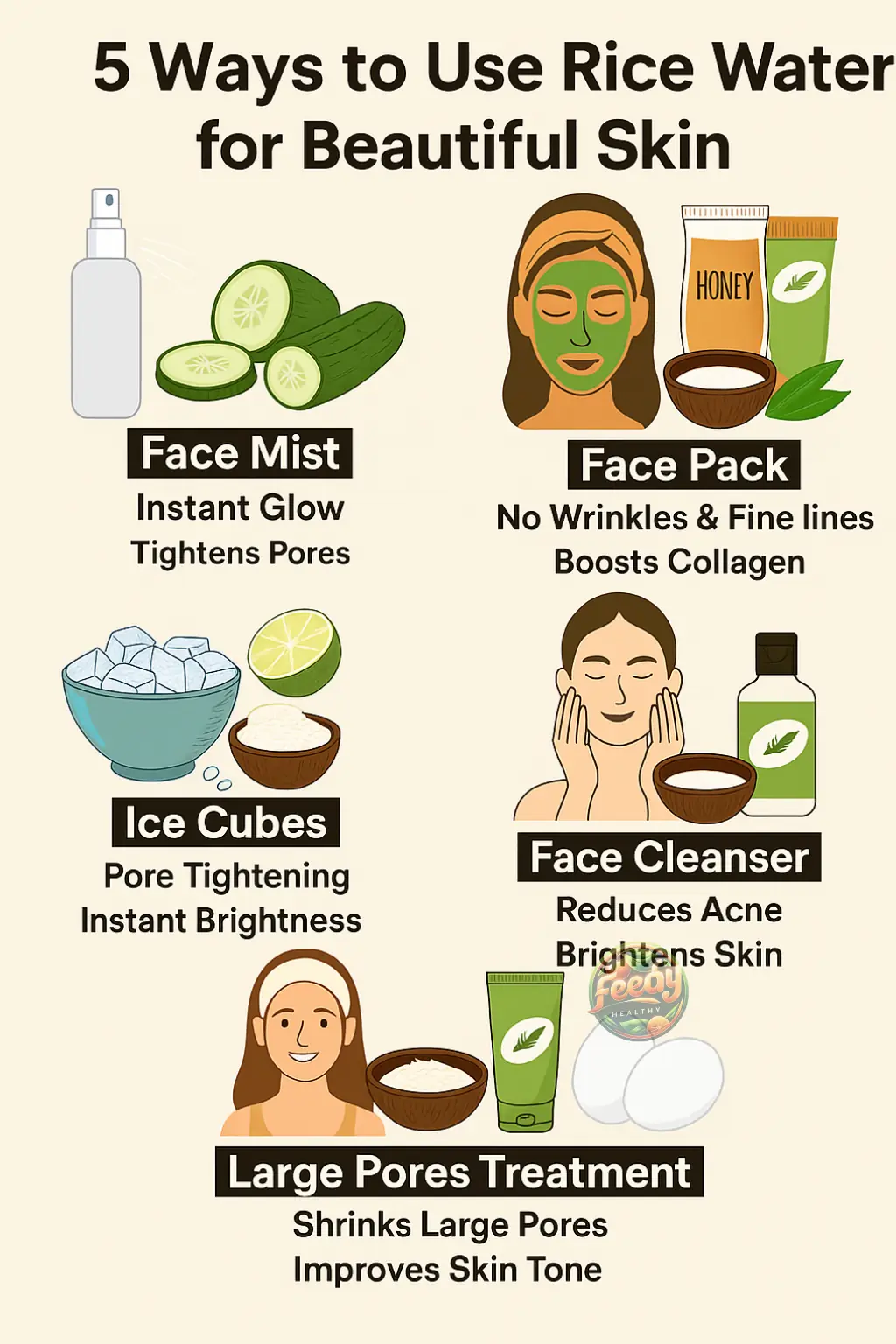 5 Amazing Ways to Use Rice Water for Beautiful Skin
