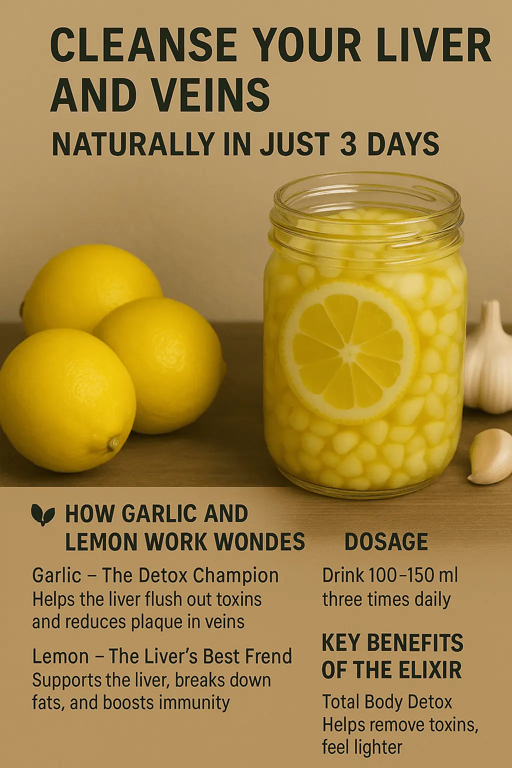 Cleanse Your Liver and Veins Naturally in 3 Days!