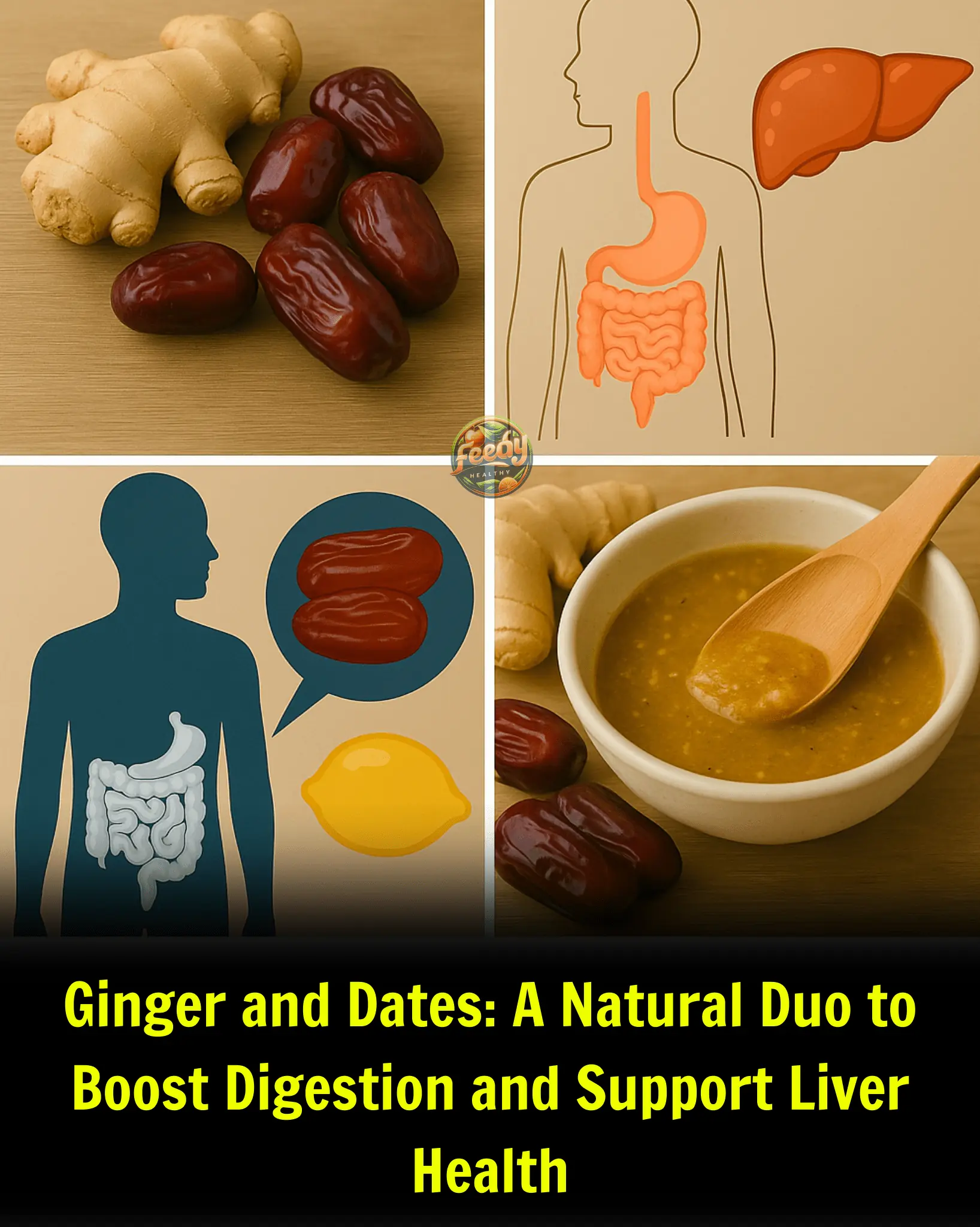 Enhancing Digestion and Liver Health with Ginger and Dates