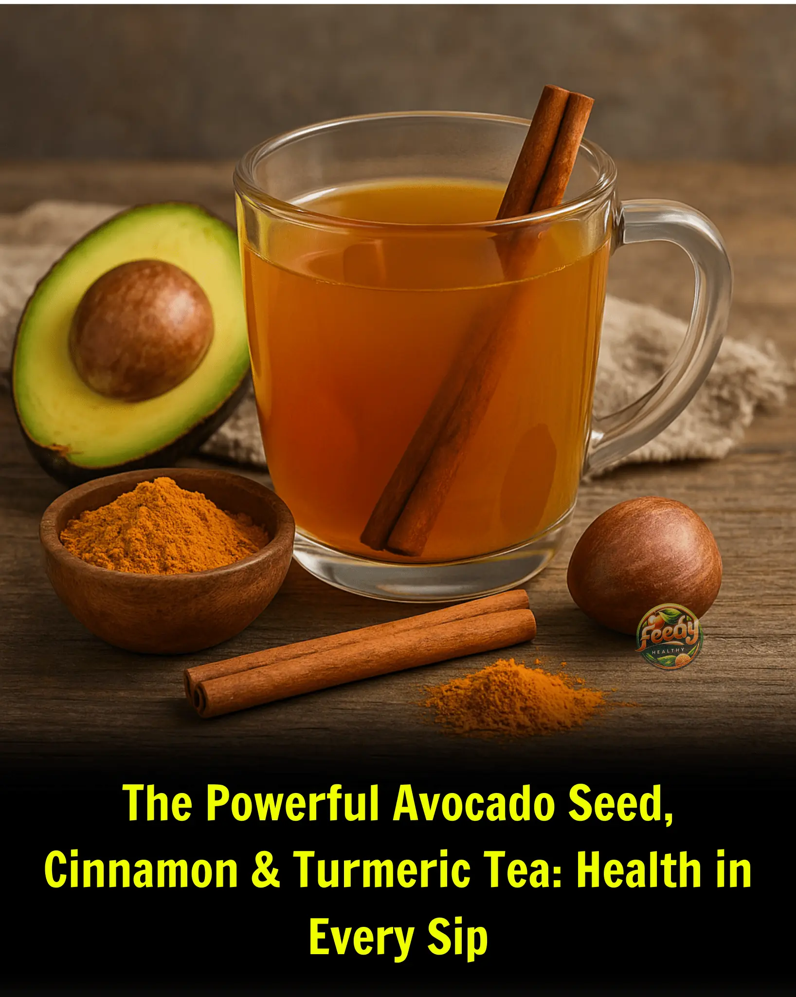 The Powerful Avocado Seed, Cinnamon & Turmeric Tea: Health in Every Sip