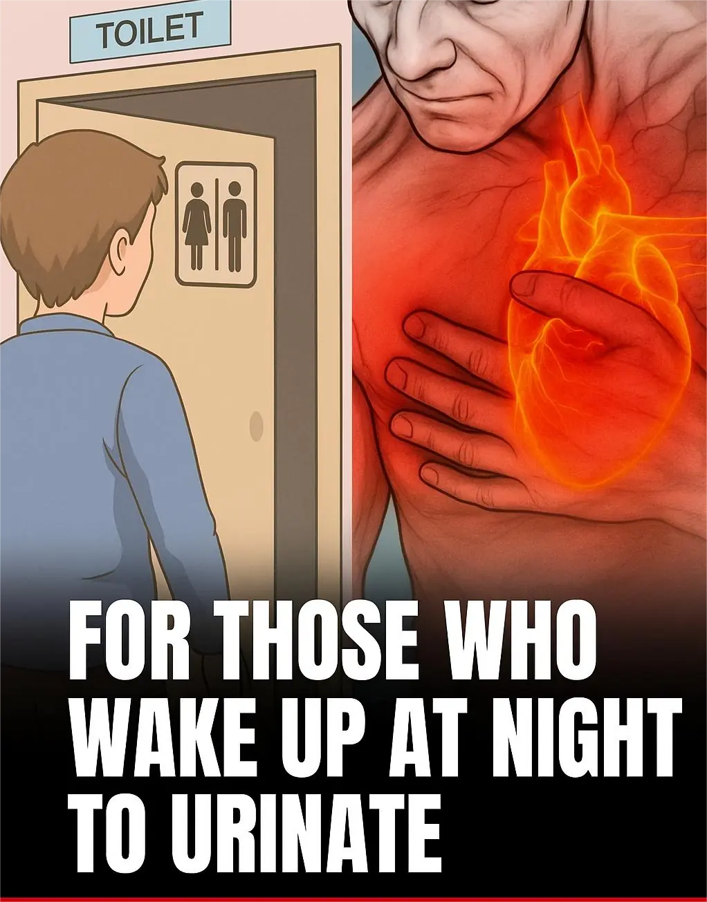 Frequent nighttime trips to the bathroom could be an indicator of heart failure, research suggests