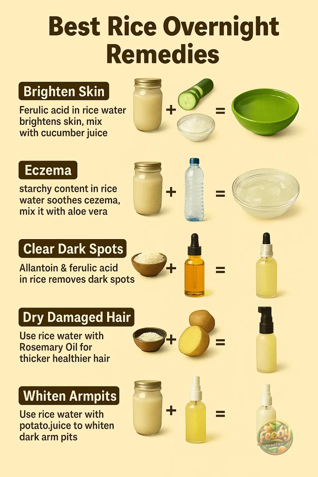 10 Best Overnight Rice Water Remedies for Radiant Skin & Healthy Hair